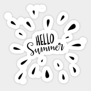 Hello Summer Sticker